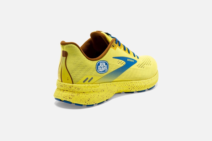 Brooks Launch 8 Road Running Shoes Womens - Yellow/Blue - XPQWD-3574